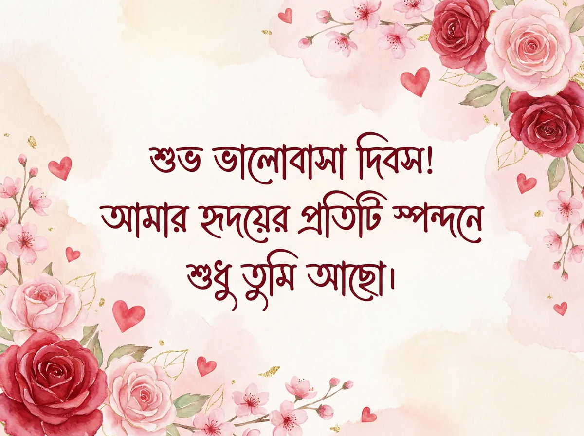 প্রিয়জনের জন্য ভালোবাসা দিবসের শুভেচ্ছা কার্ড