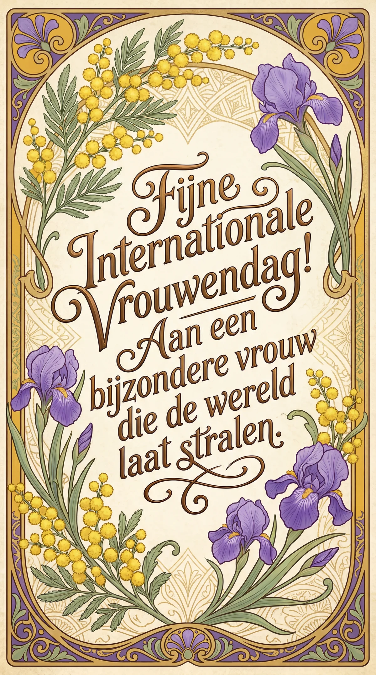 Fijne Internationale Vrouwendag aan een bijzondere vrouw!