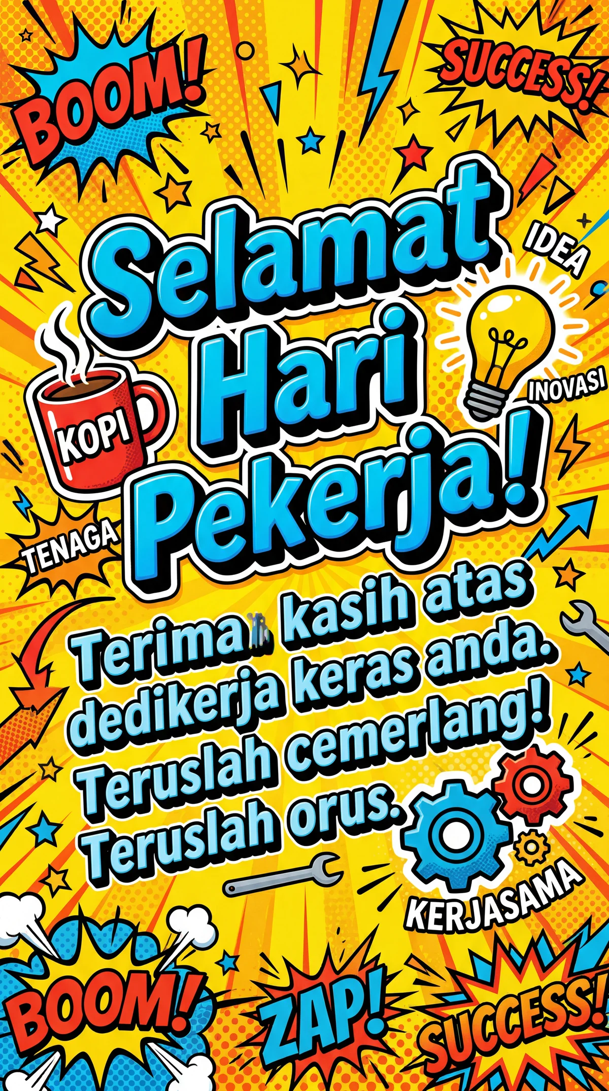 ucapan selamat Hari Pekerja untuk rakan sekerja