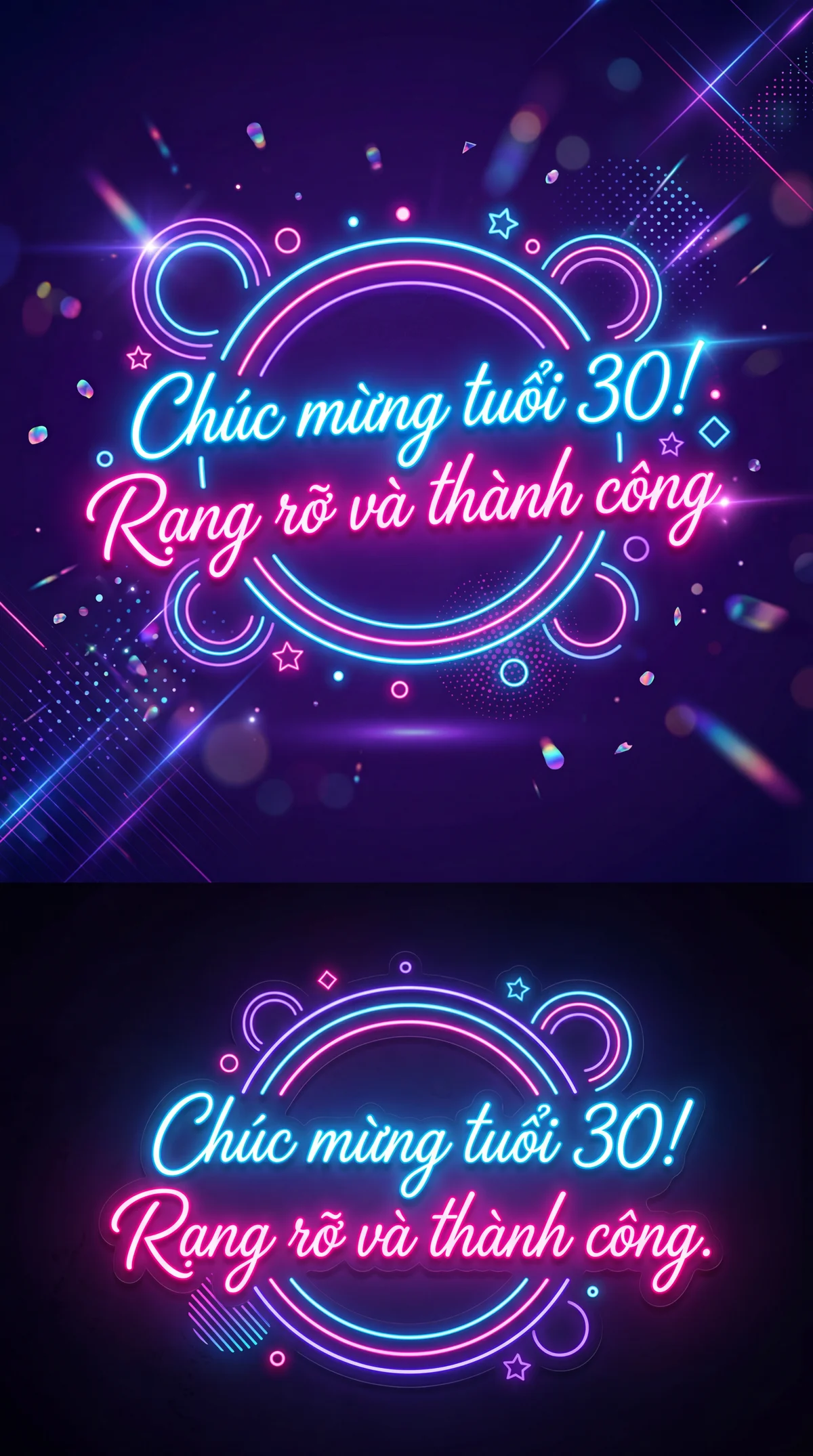 Chúc mừng sinh nhật tuổi 30 thật vui vẻ!