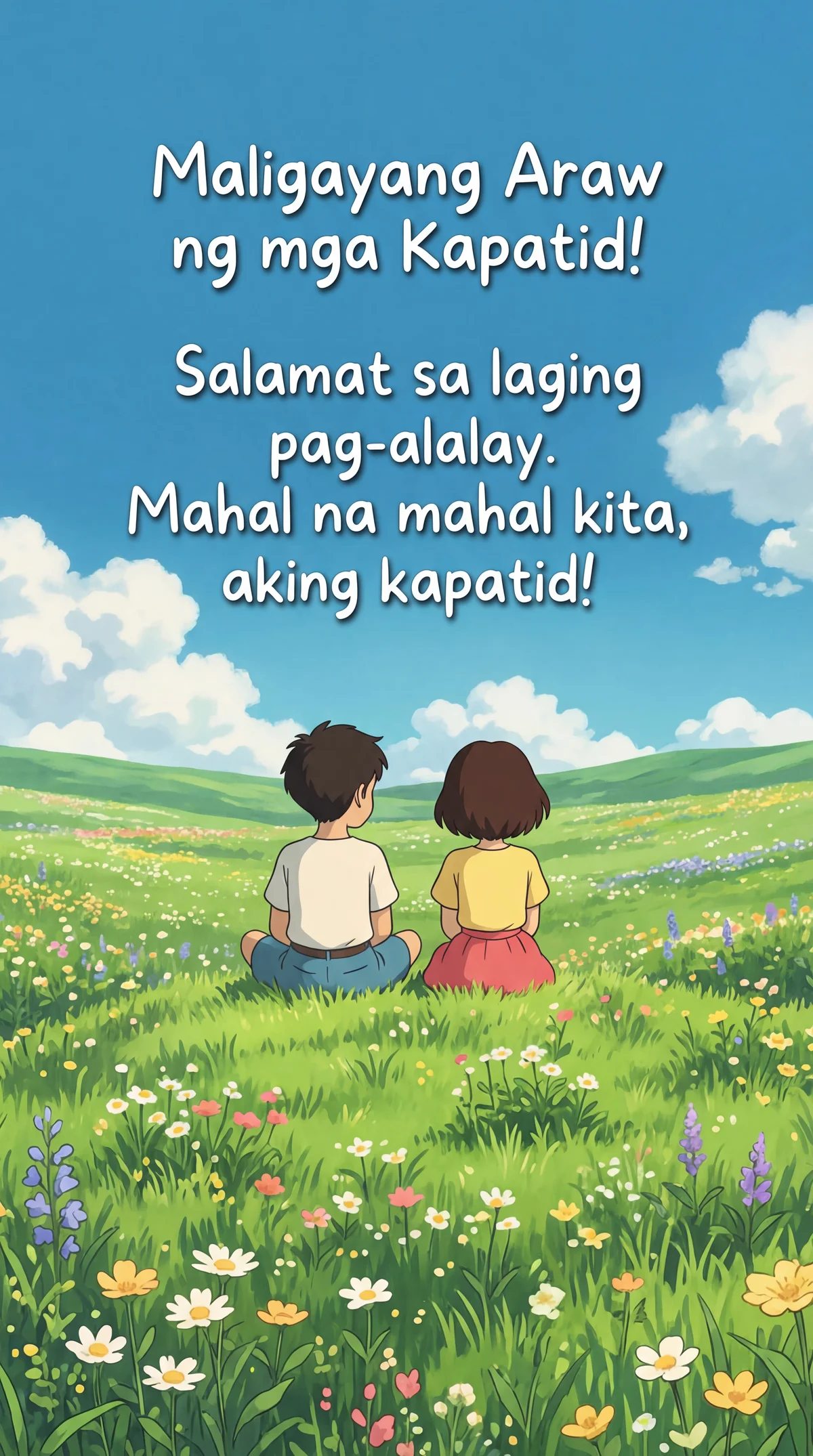 Maligayang Araw ng mga Kapatid, mahal kong kapatid!