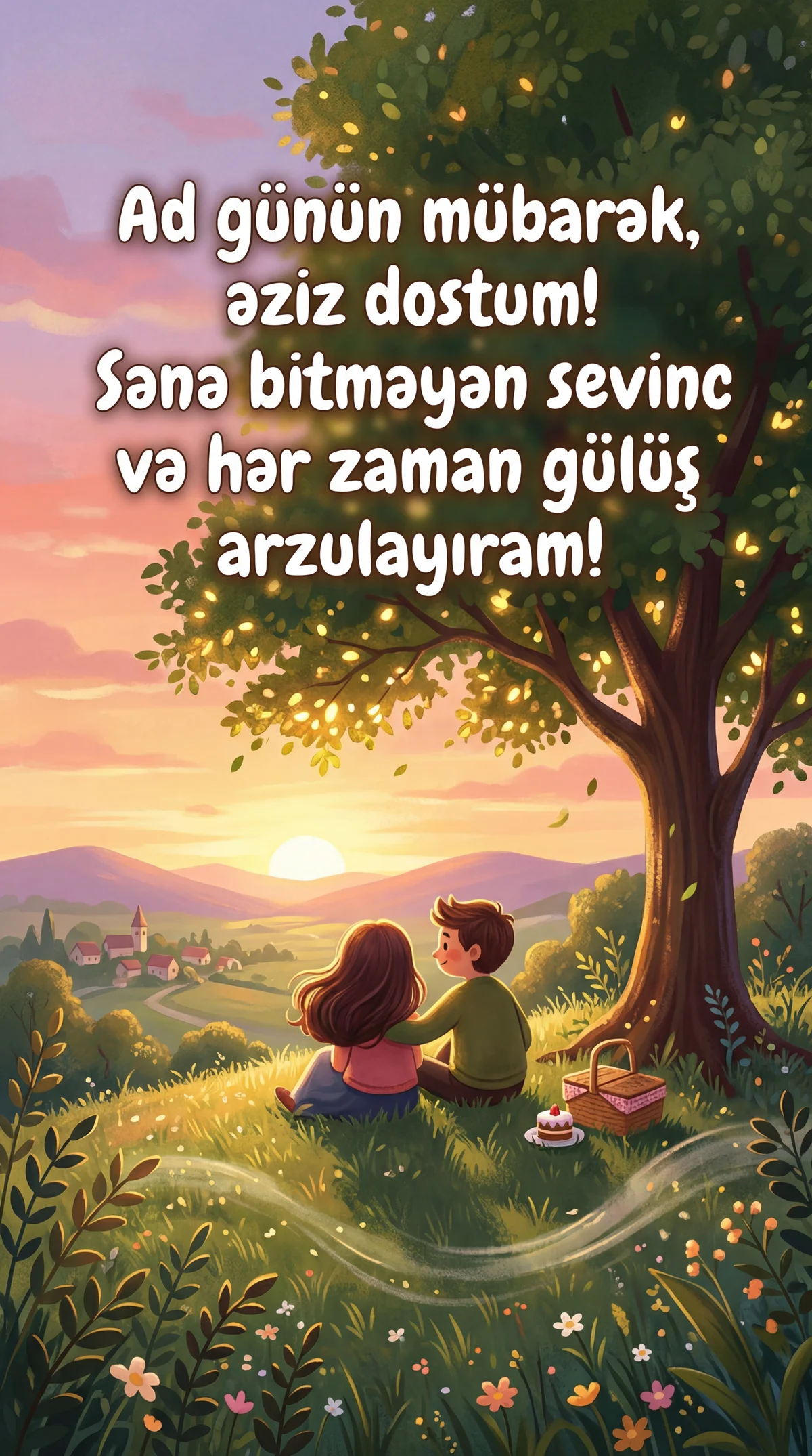 Ən yaxın dostumun ad günü təbriki