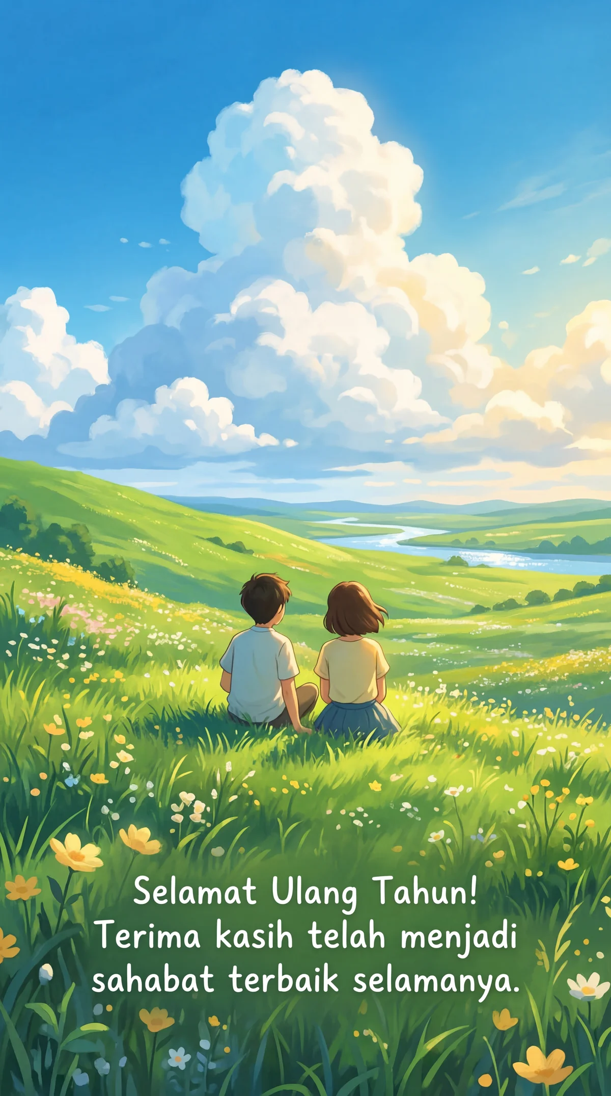 Kartu ucapan ulang tahun untuk sahabat tersayang