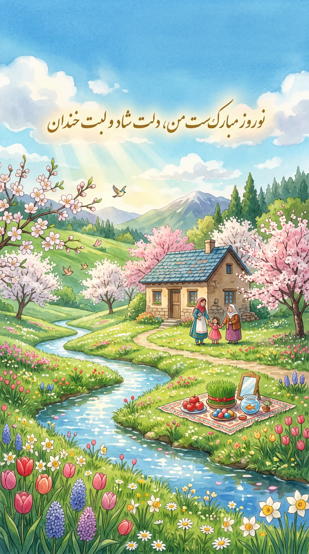 کارت تبریک عید نوروز برای دوستان