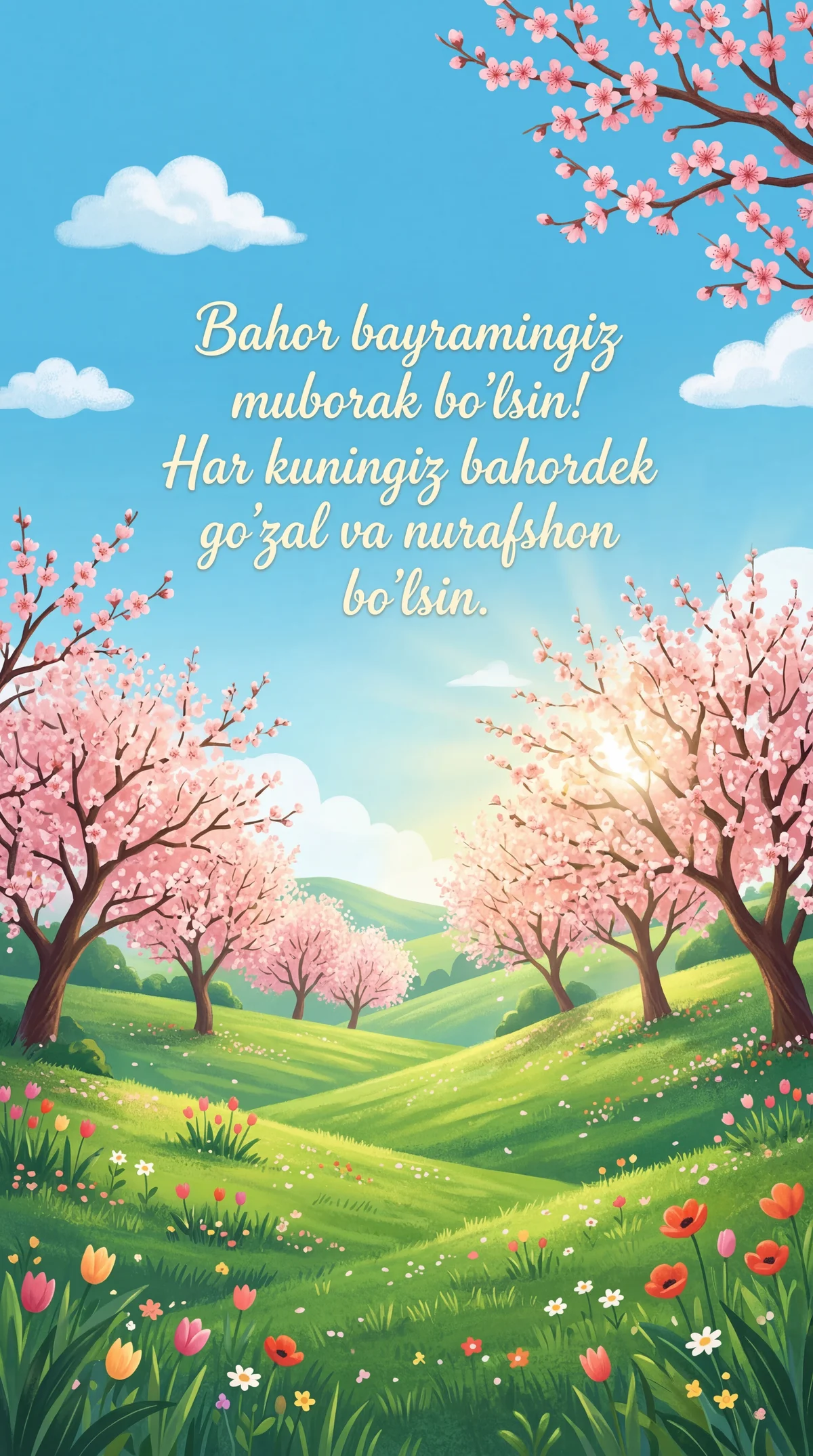 Bahor bayramingiz muborak bo'lsin!