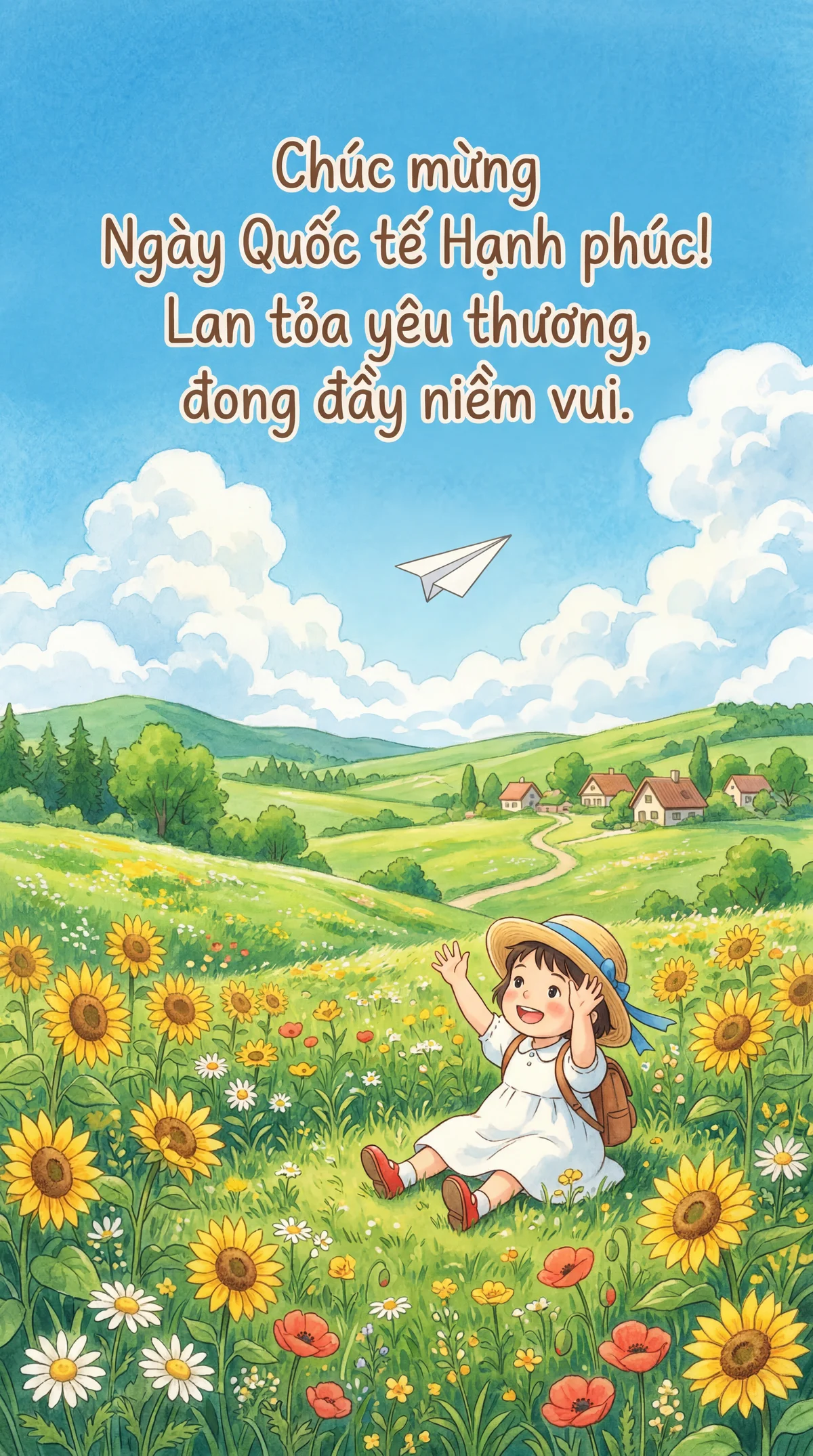 Lời chúc mừng Ngày Quốc tế Hạnh phúc