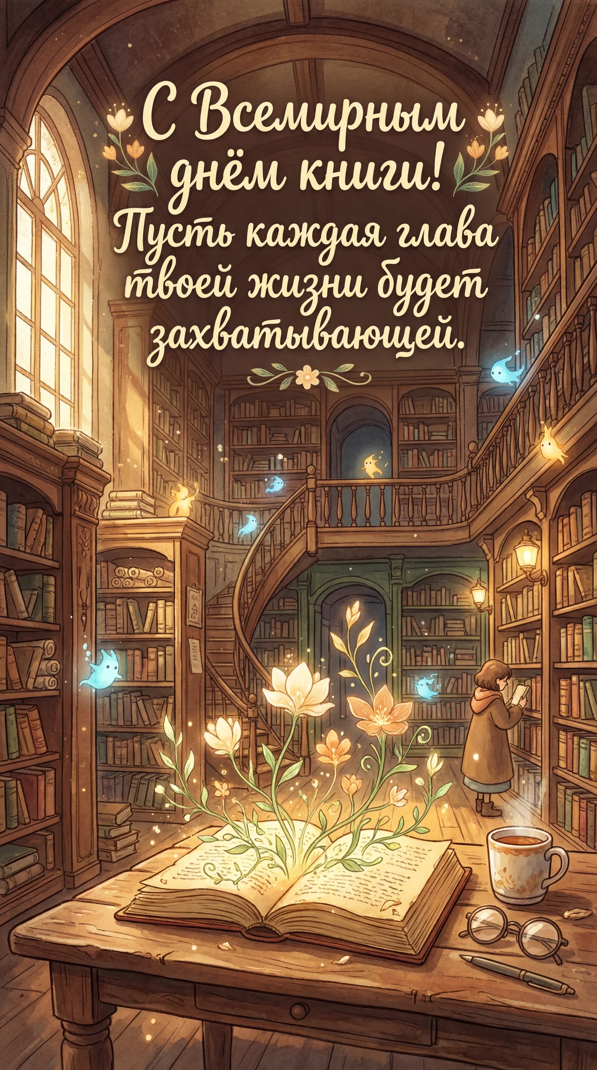 Поздравление любителю книг с Всемирным днём книги