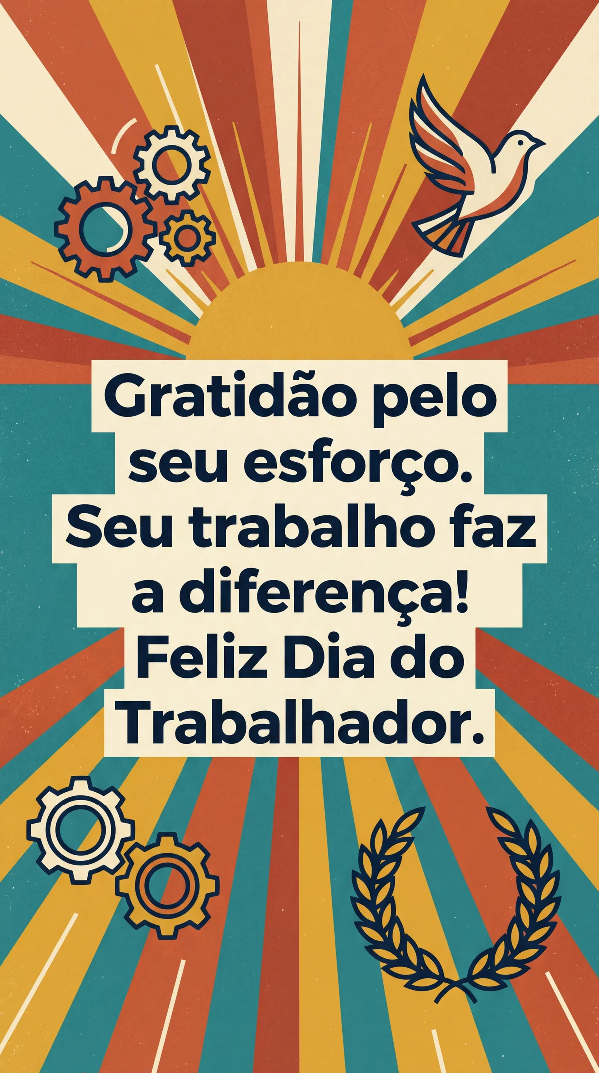 mensagem de agradecimento para o Dia do Trabalhador