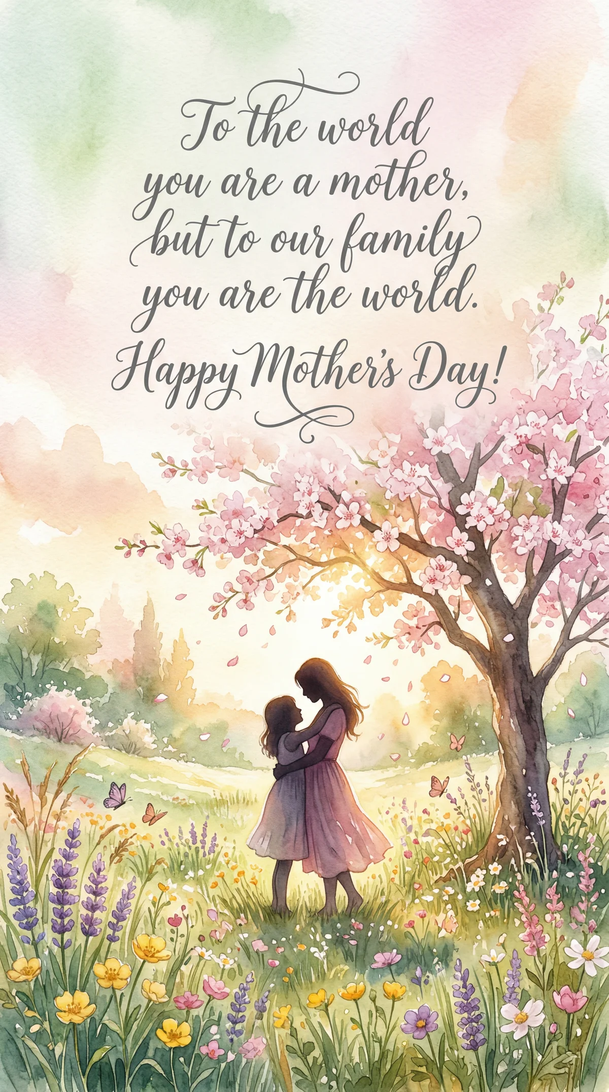 Mother's Day card for a loving mom