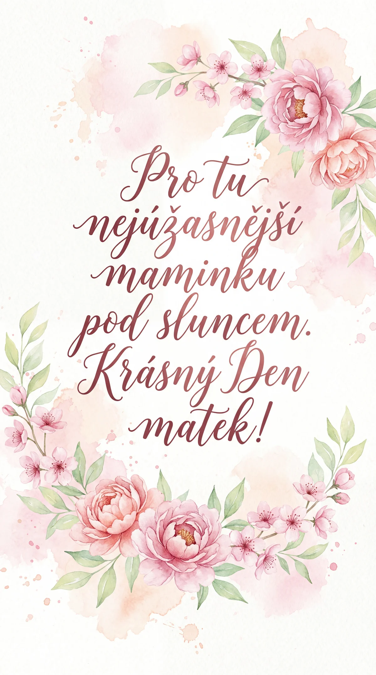 Přání ke Dni matek pro nejlepší maminku