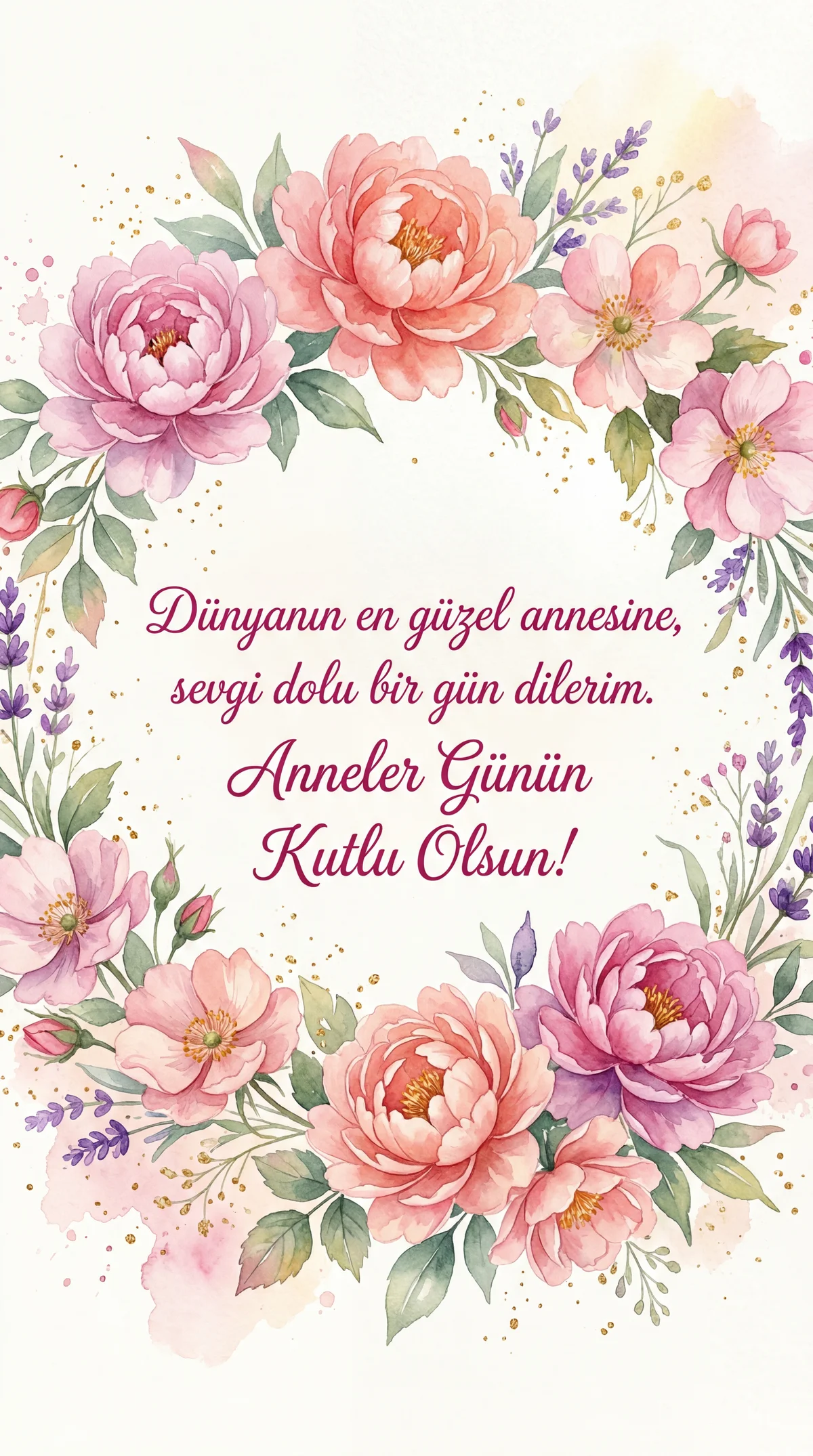 Canım Anneme Anneler Günü mesajı