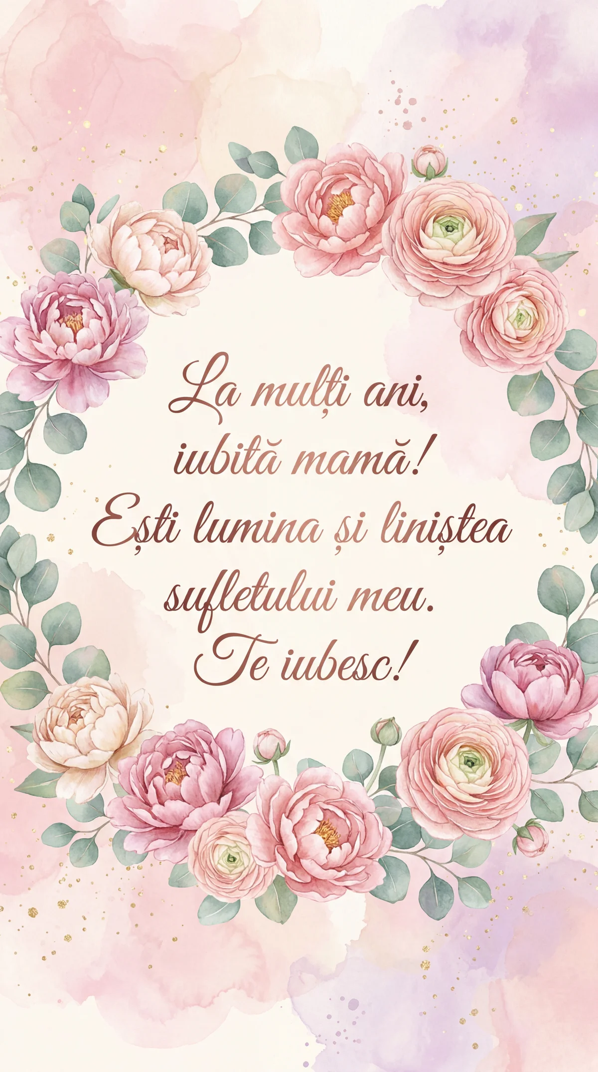 Felicitare de Ziua Mamei cu cele mai calde urări pentru ea