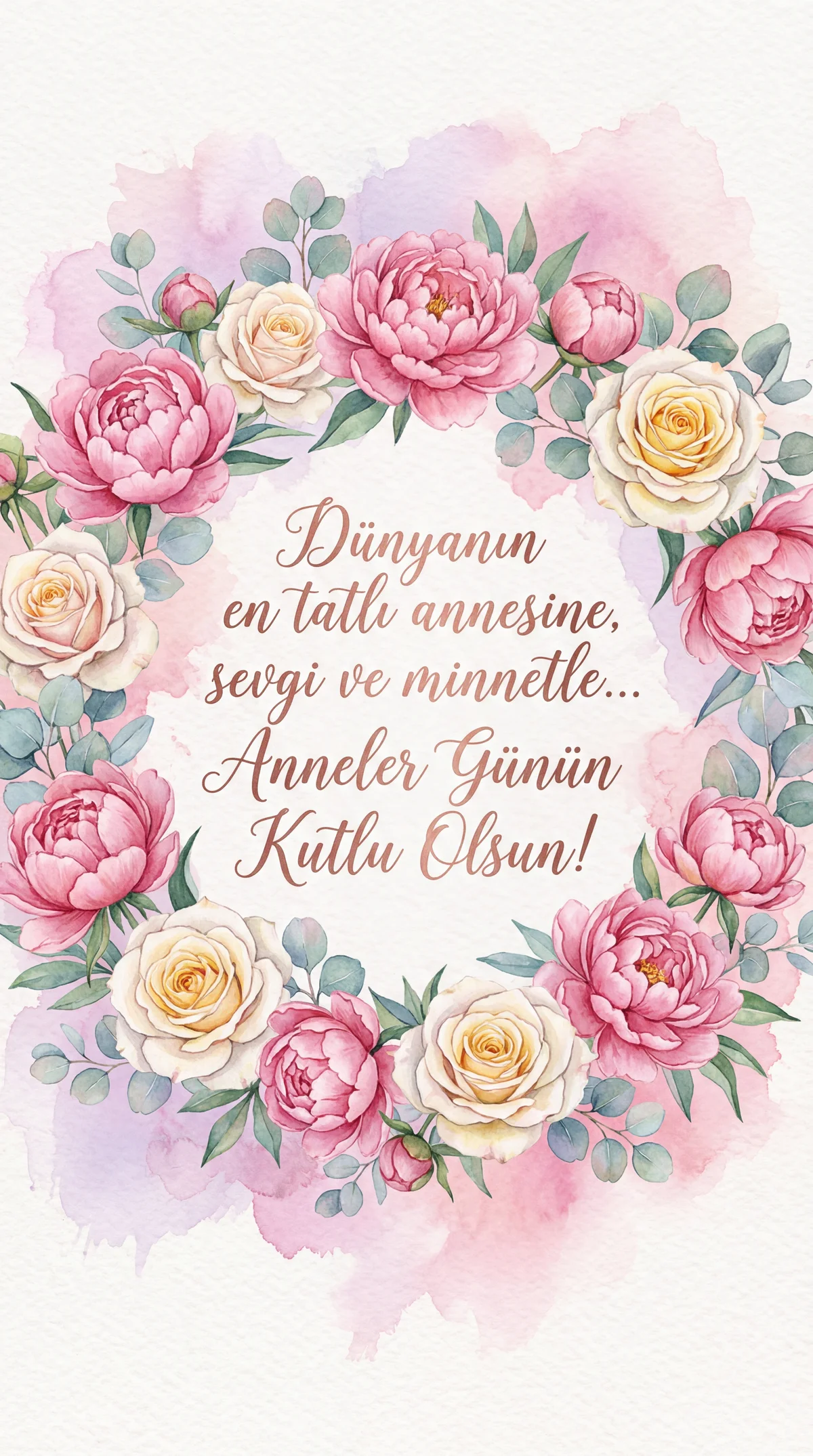 Anneler Günü için içten bir kutlama mesajı