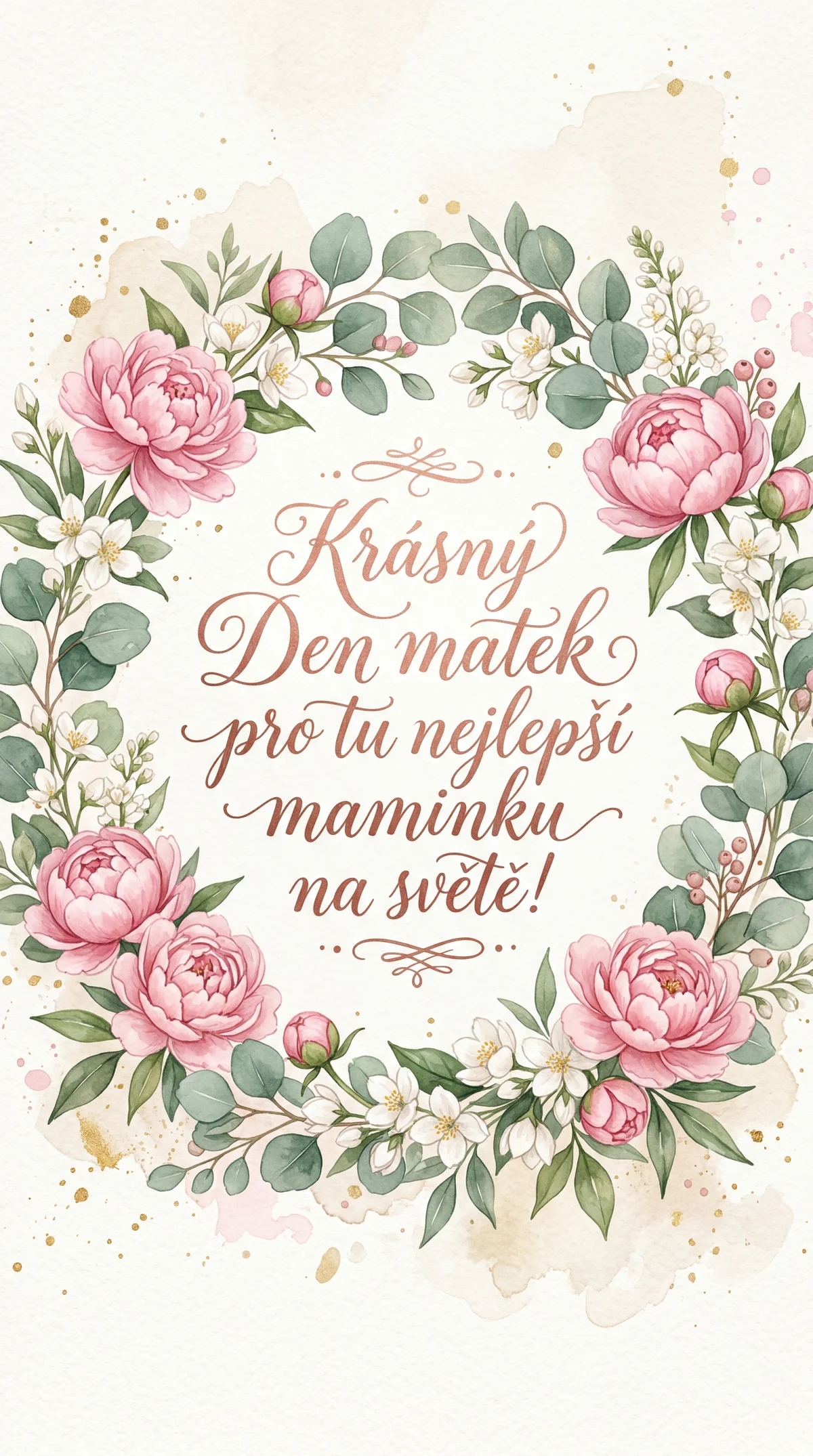 Krásný Den matek pro tu nejlepší maminku