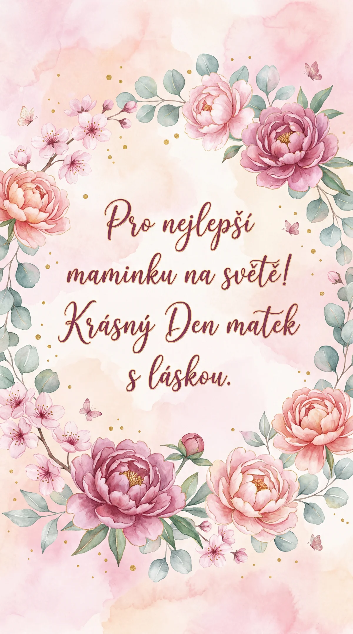 Přání ke Dni matek pro nejlepší maminku na světě