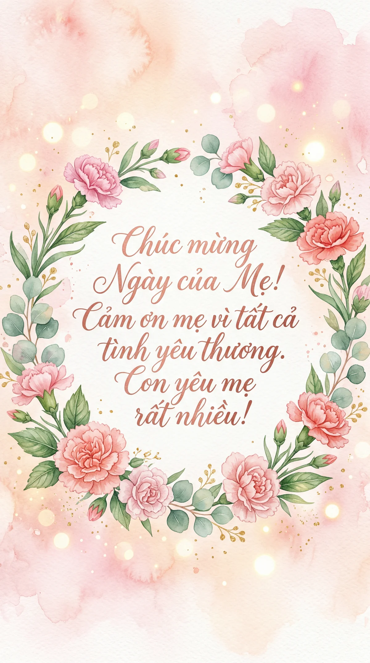 thiệp chúc mừng Ngày của Mẹ dành cho mẹ yêu quý