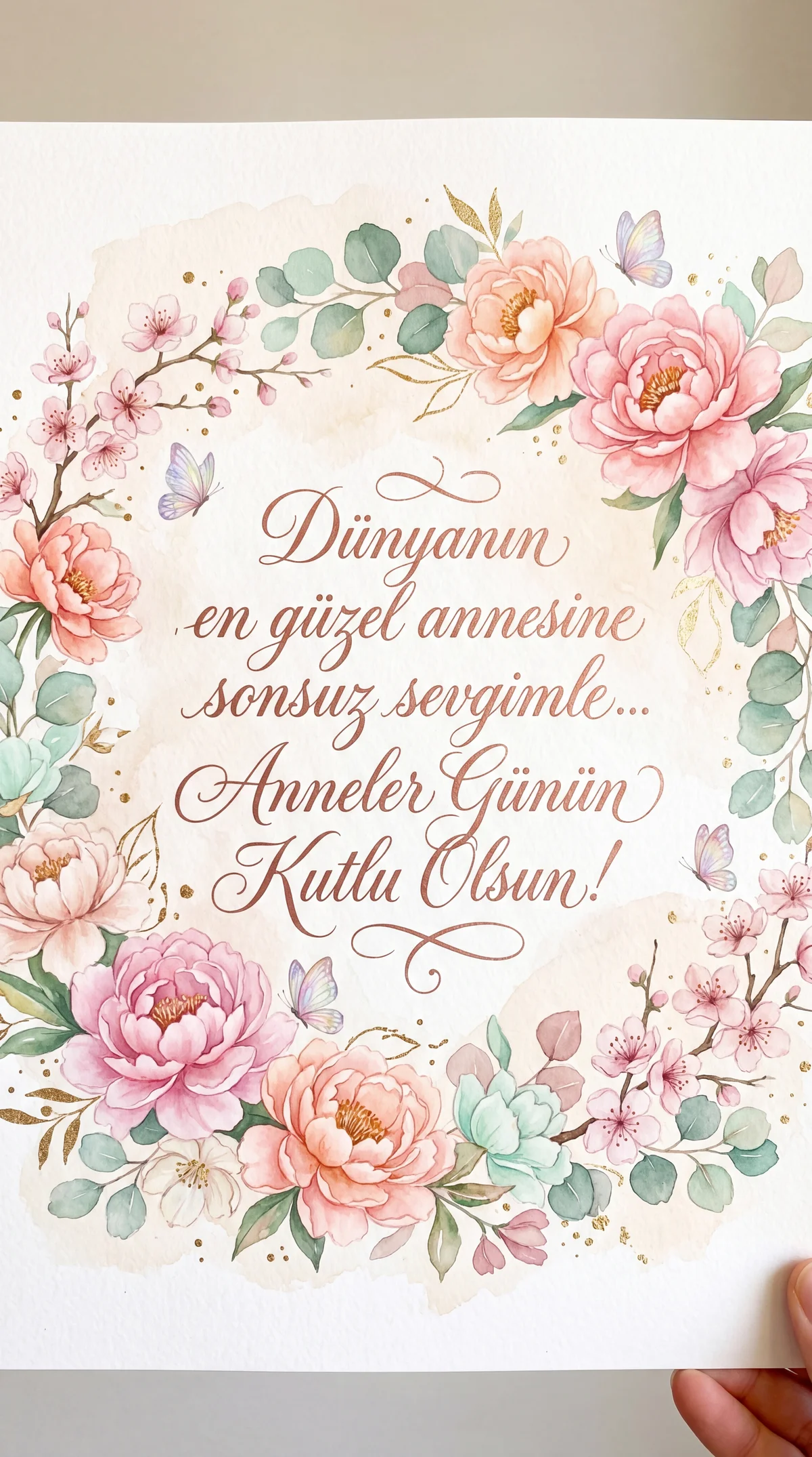 Anneye Anneler Günü kutlama mesajı