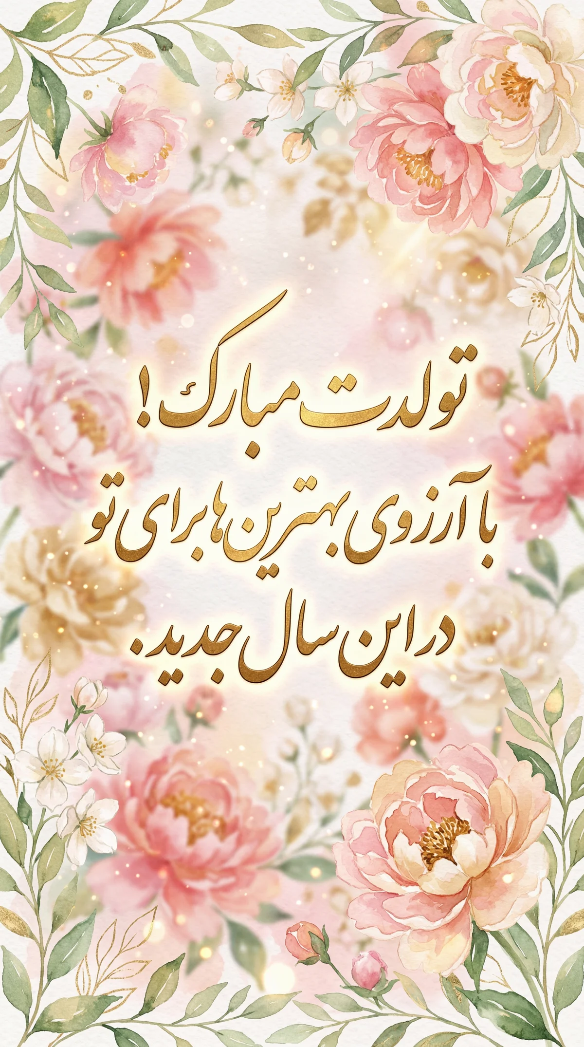 تولدت مبارک، بهترین آرزوها را دارم