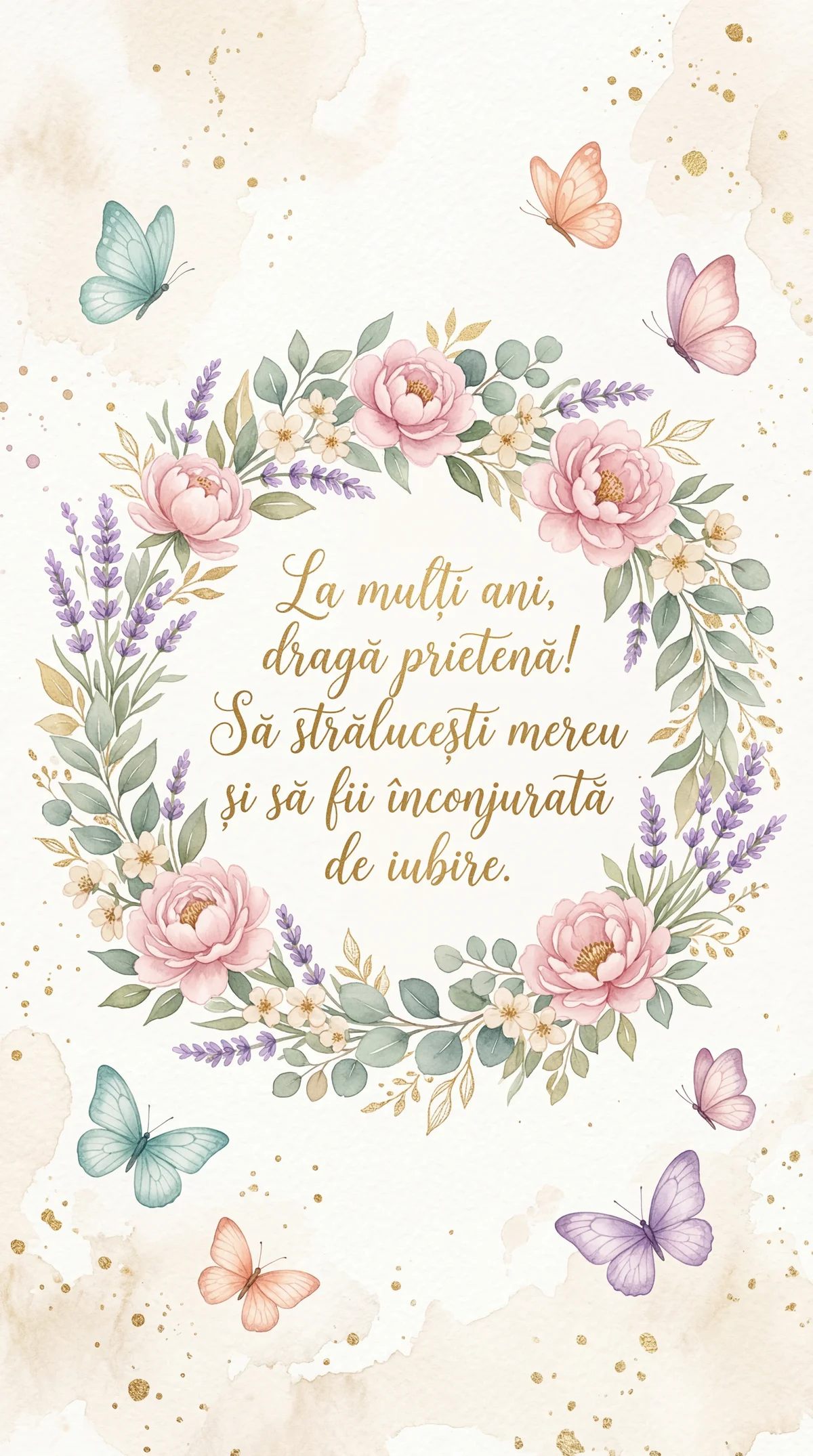 Urări de zi de naștere pentru o prietenă