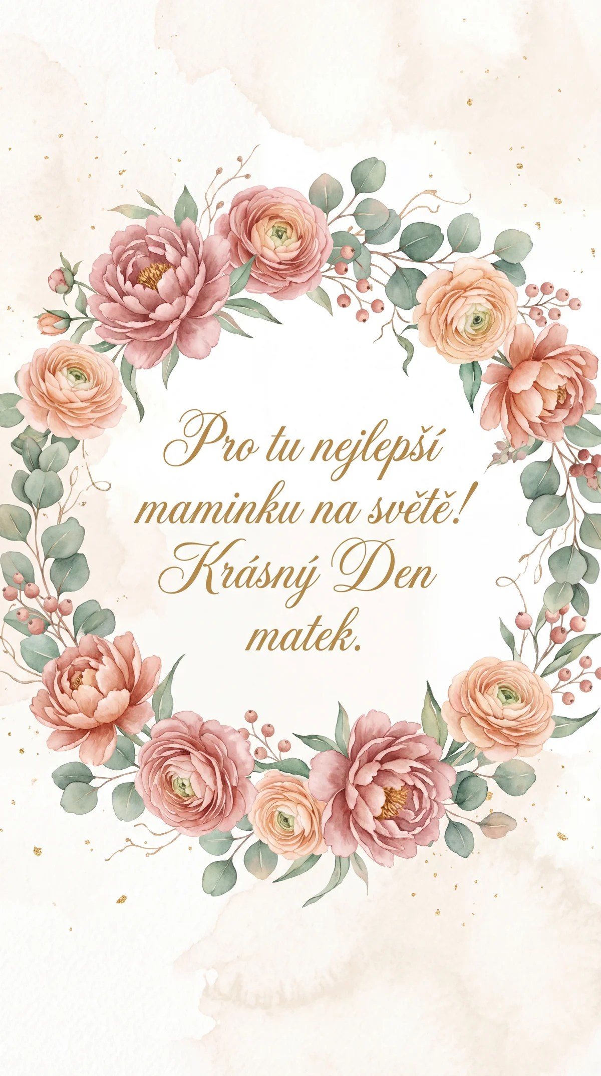 Přání ke Dni matek pro nejlepší maminku na světě