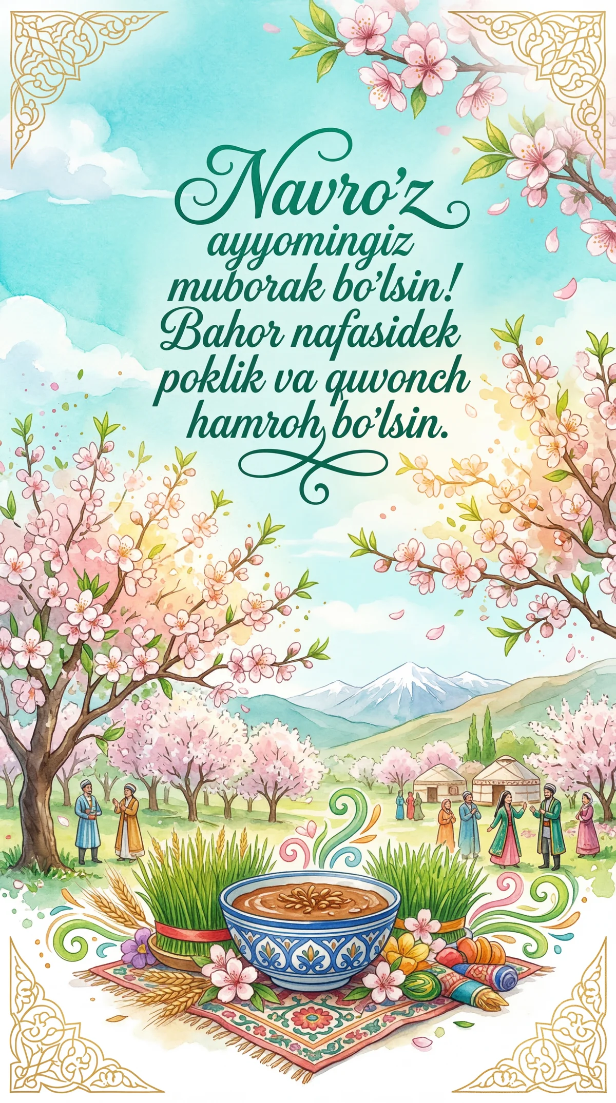 Navro'z ayyomingiz muborak bo'lsin!
