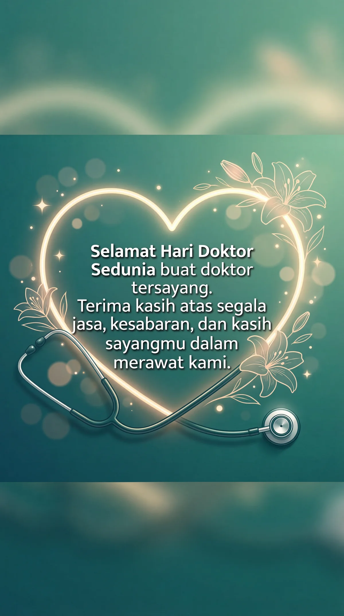 ucapan Hari Doktor Sedunia buat doktor tersayang