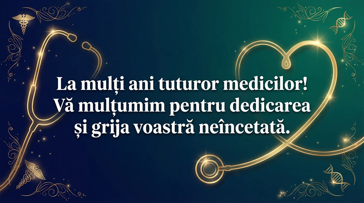 Urări de Ziua Națională a Medicului