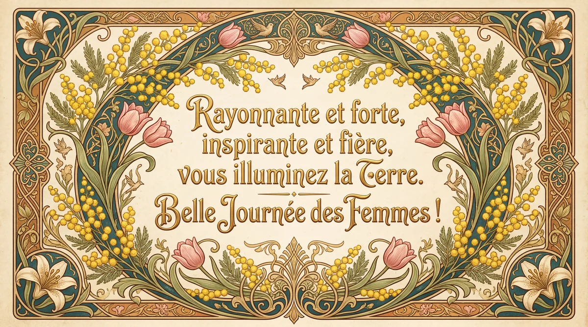 Message de félicitations pour la Journée des Femmes
