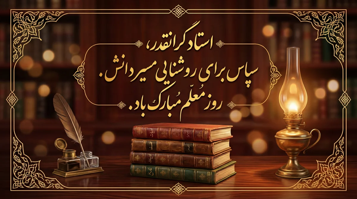 متن تبریک روز معلم برای استاد گرانقدر