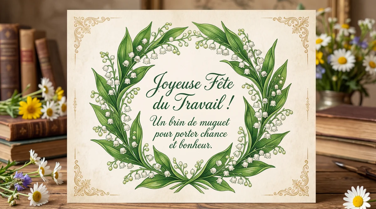 Carte de vœux pour la Fête du Travail