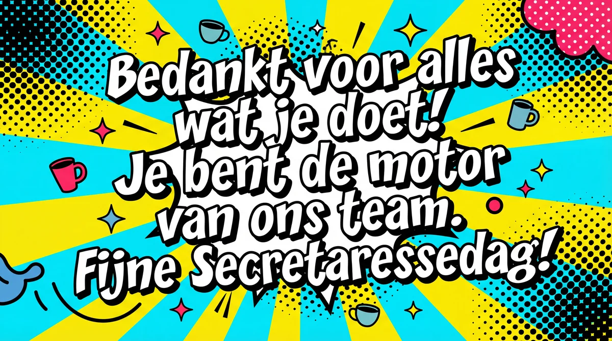 Korte tekst voor Secretaressedag aan mijn collega