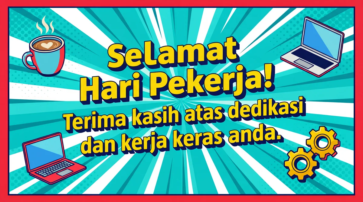 Kad ucapan Hari Pekerja untuk rakan sekerja