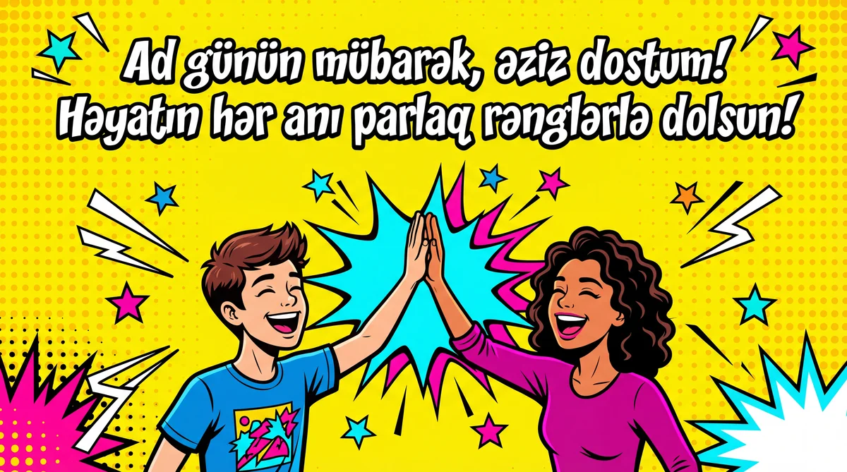 Ən yaxşı dostuma ad günü təbriki