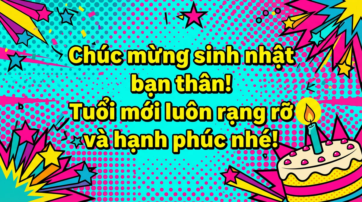Tin nhắn chúc mừng sinh nhật bạn thân