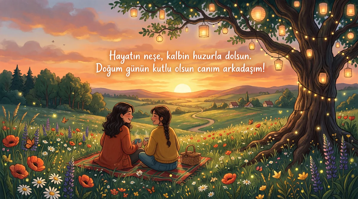 Canım arkadaşıma doğum günü kutlama mesajı