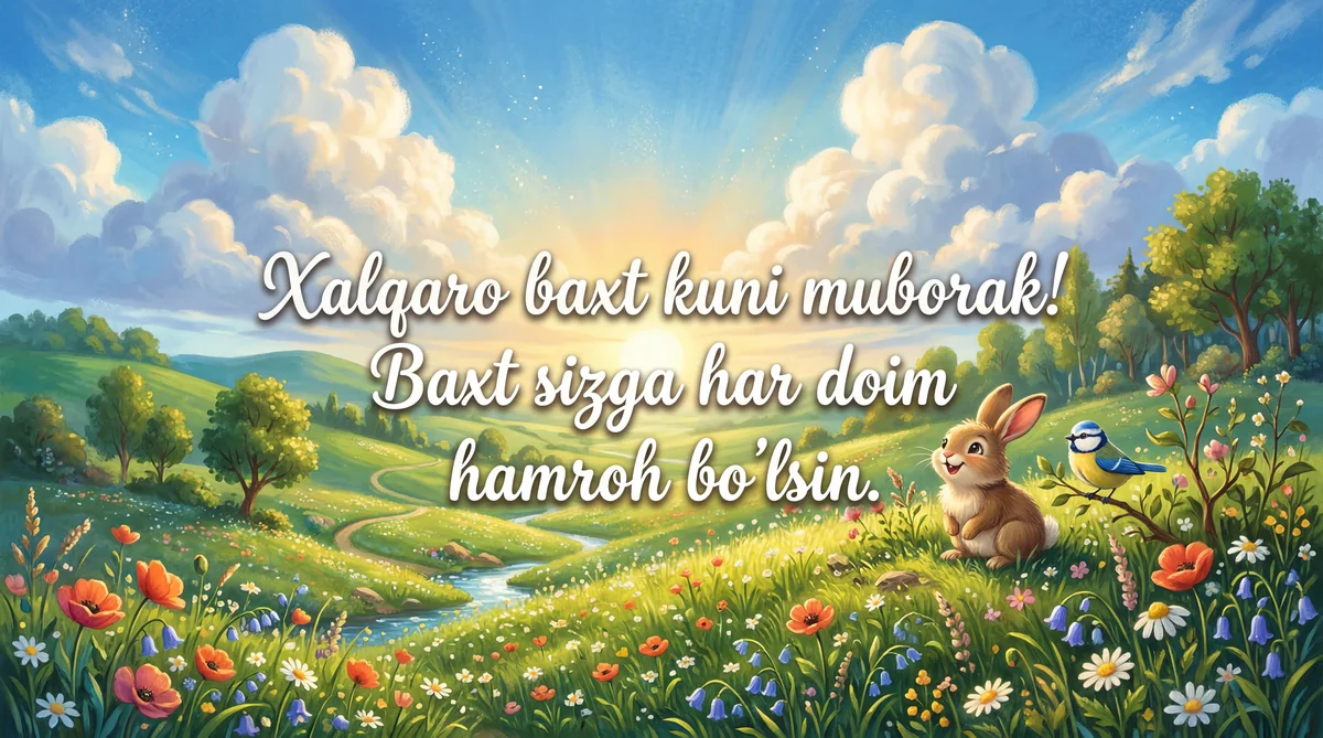 Xalqaro baxt kuni muborak bo'lsin!
