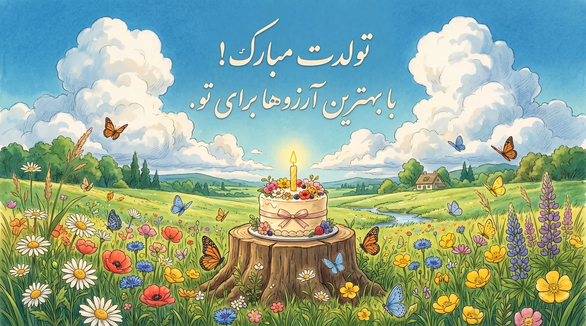 تولدت مبارک، بهترین آرزوها را دارم