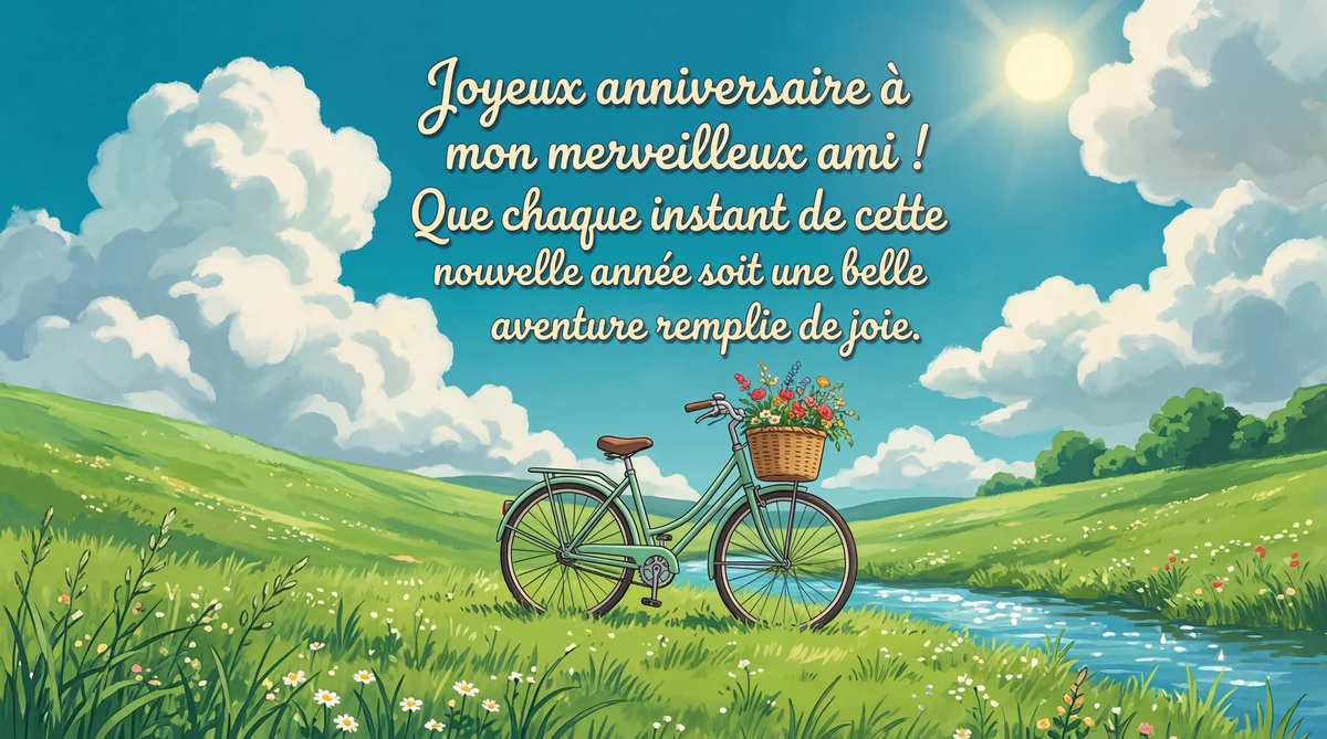 Joyeux anniversaire à mon merveilleux ami