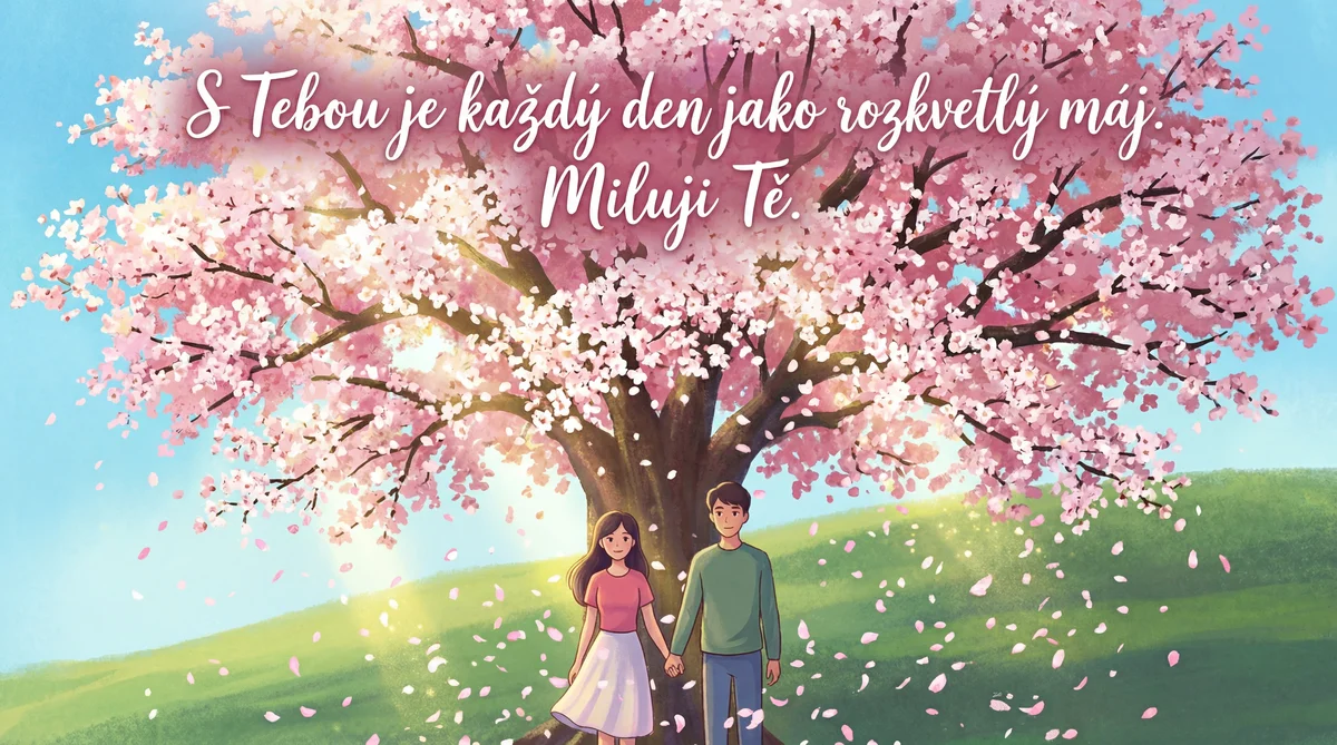 Přání k prvnímu máji pro mou lásku