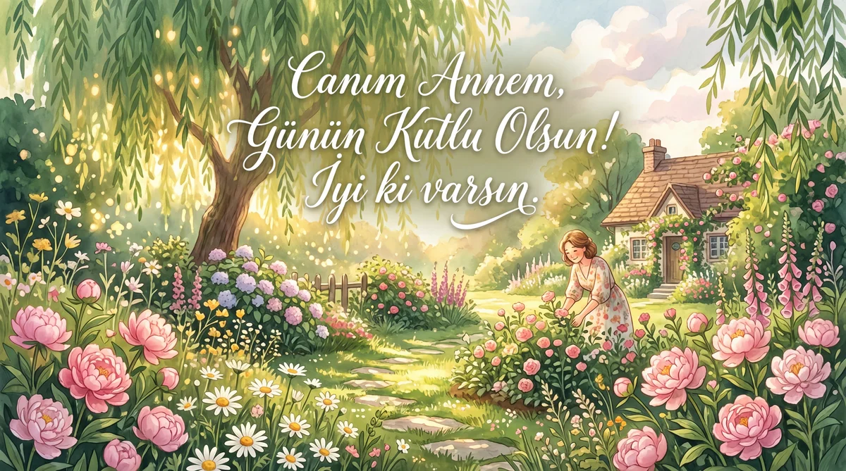 Anneler Günü kutlama mesajı, canım anneme özel