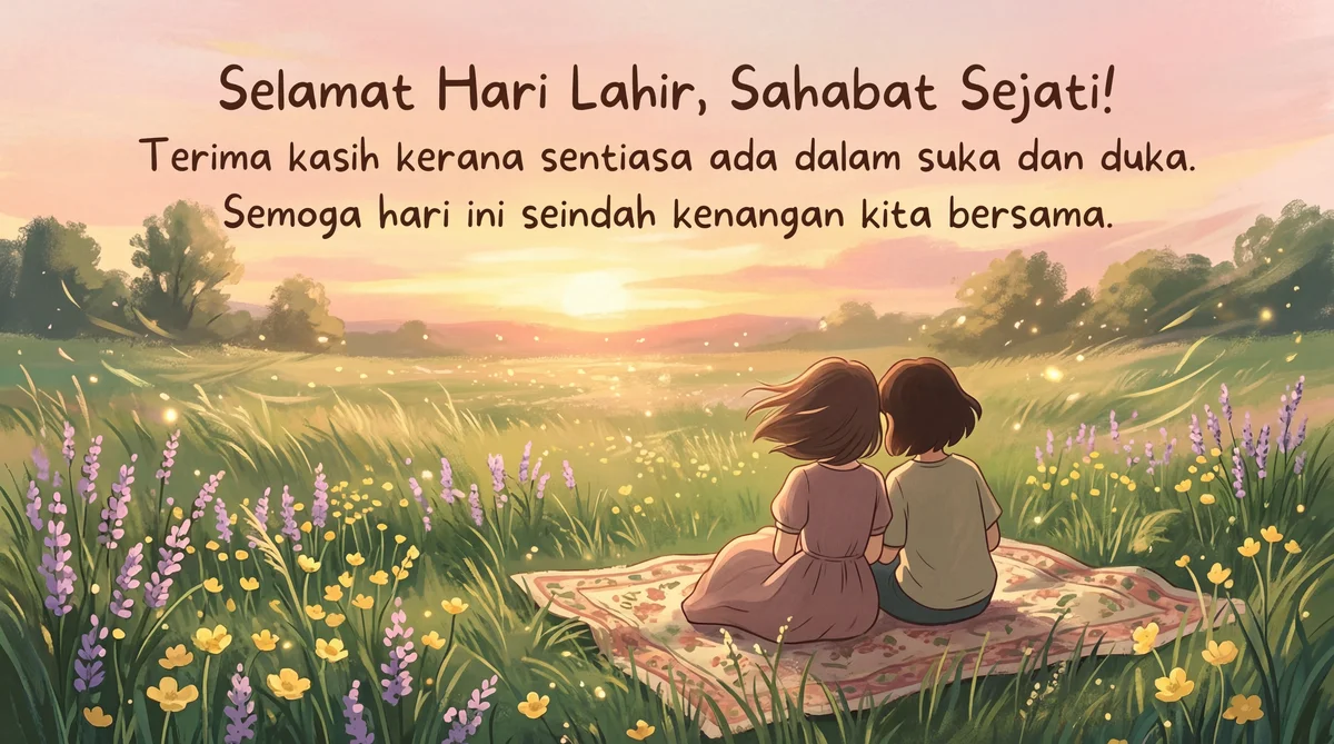 Ucapan hari lahir untuk kawan baik