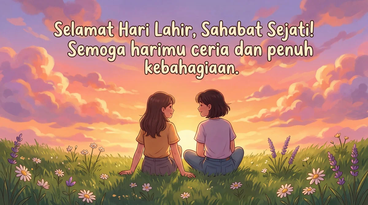 Ucapan hari lahir untuk kawan baik