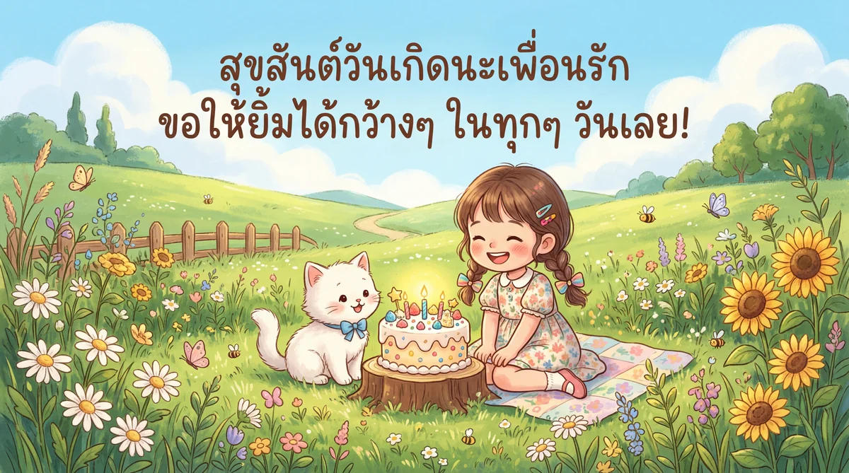 คำอวยพรวันเกิดสำหรับเพื่อนสนิทที่น่ารัก