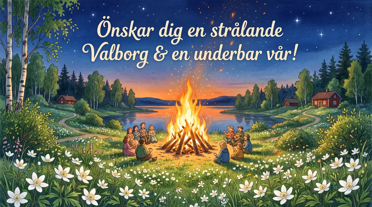 Önskar dig en strålande Valborgsmässoafton och en underbar v...