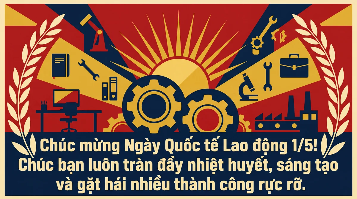 Lời chúc mừng Ngày Lao động 1/5 cho đồng nghiệp