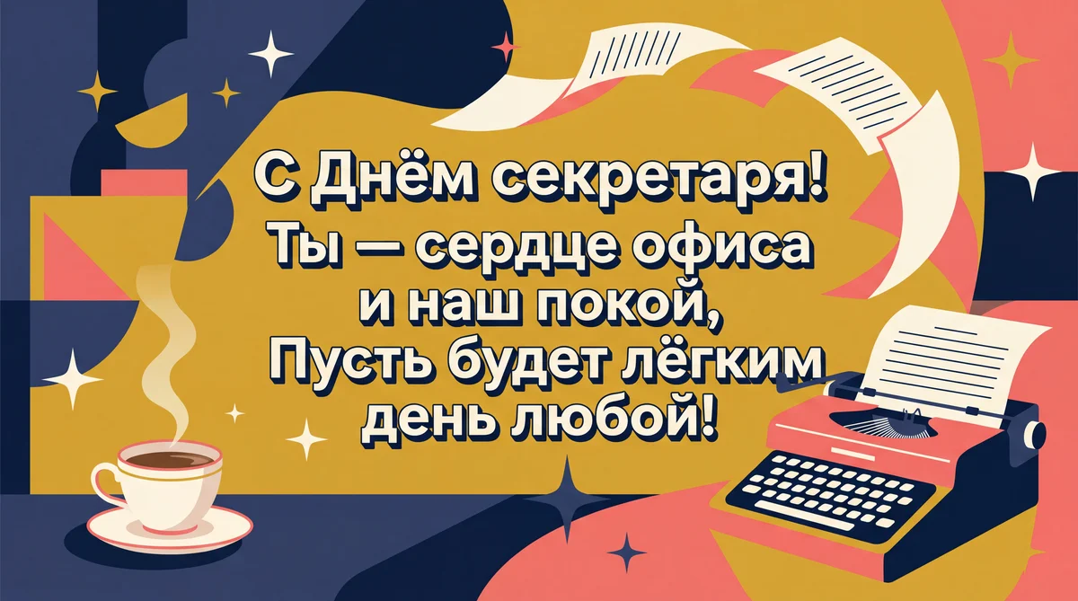 поздравление с Днём секретаря коллеге