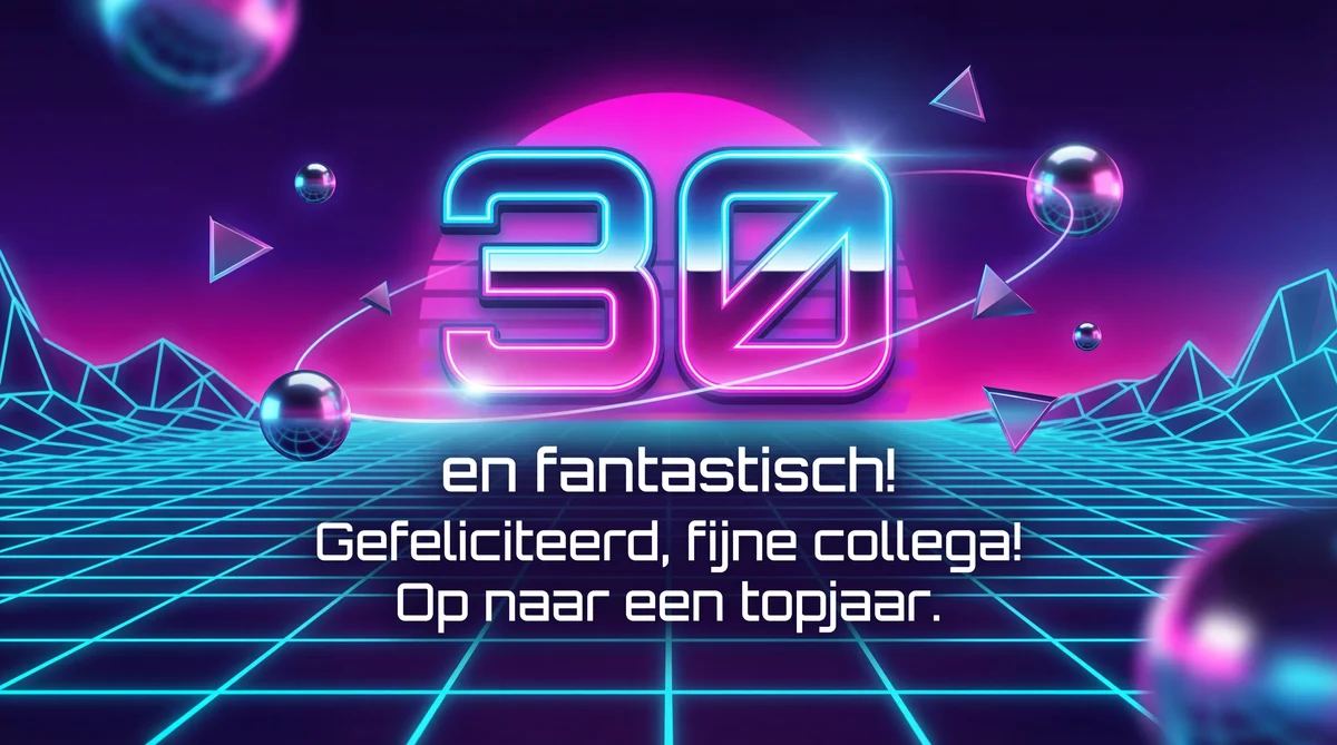 Verjaardagswensen voor een 30-jarige collega