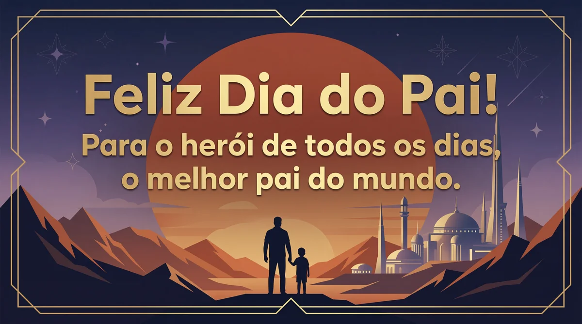 Cartão de Dia do Pai: Para o melhor pai do mundo.