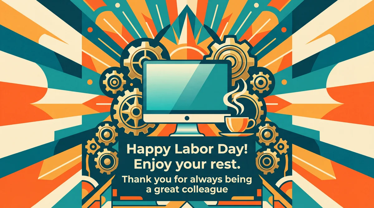 การ์ดอวยพรวันแรงงานสำหรับเพื่อนร่วมงาน