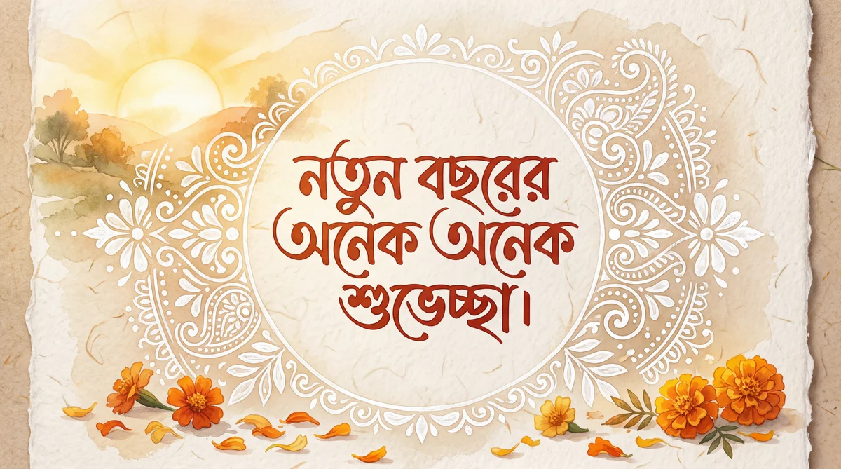 নতুন বছরের অনেক অনেক শুভেচ্ছা।